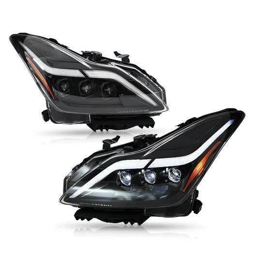NTXGlow LED Tube Projector Headlights (2008-2015 Infiniti G37 & Q60 Coupe)