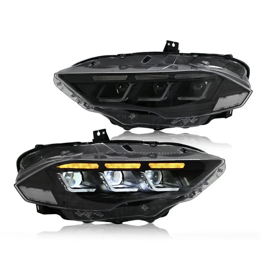 NTXGlow Triple Beam LED Headlights (2018-2023 Ford Mustang S650)