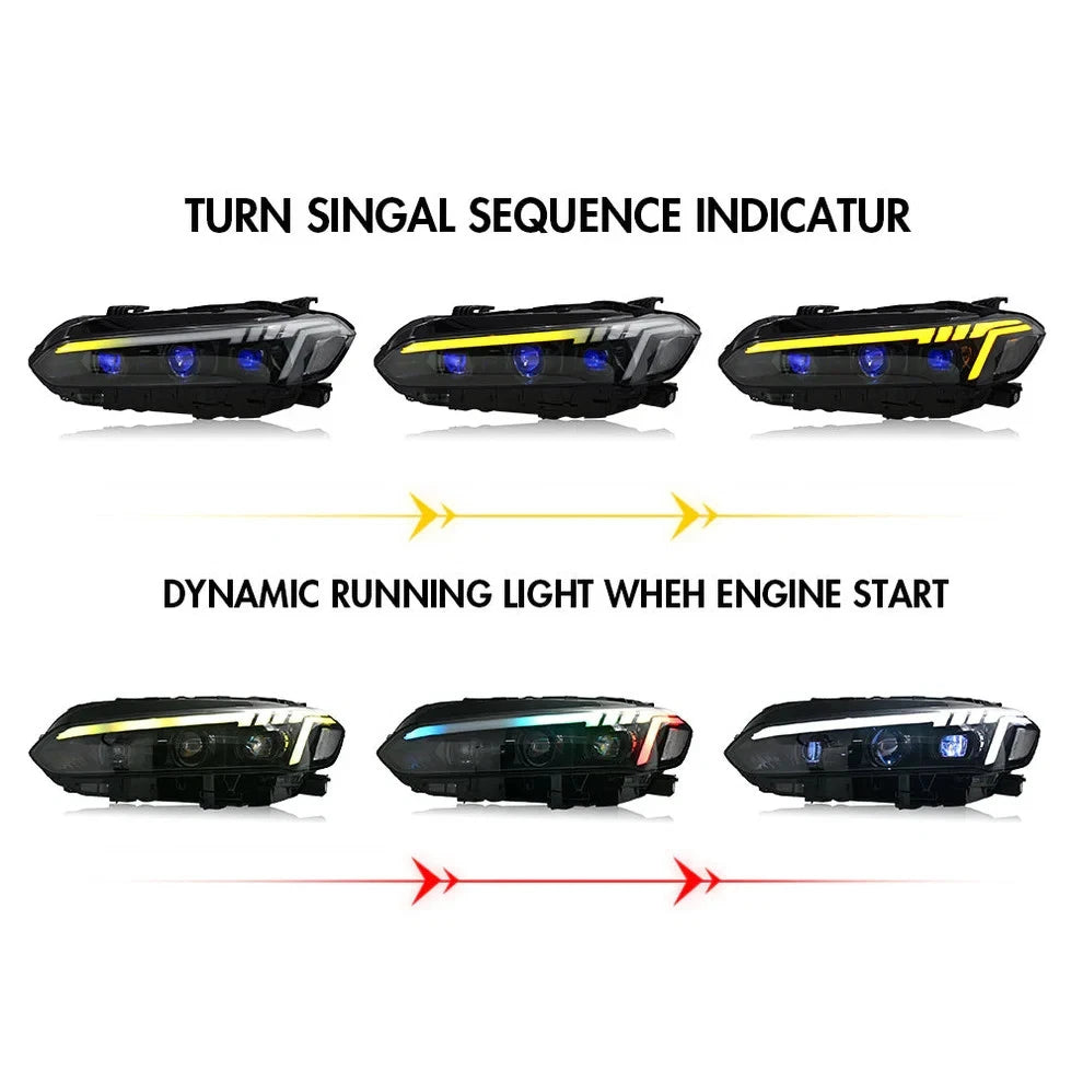 NTXGlow RGB LED Headlights (2022-2025 Honda Civic 11th Gen)