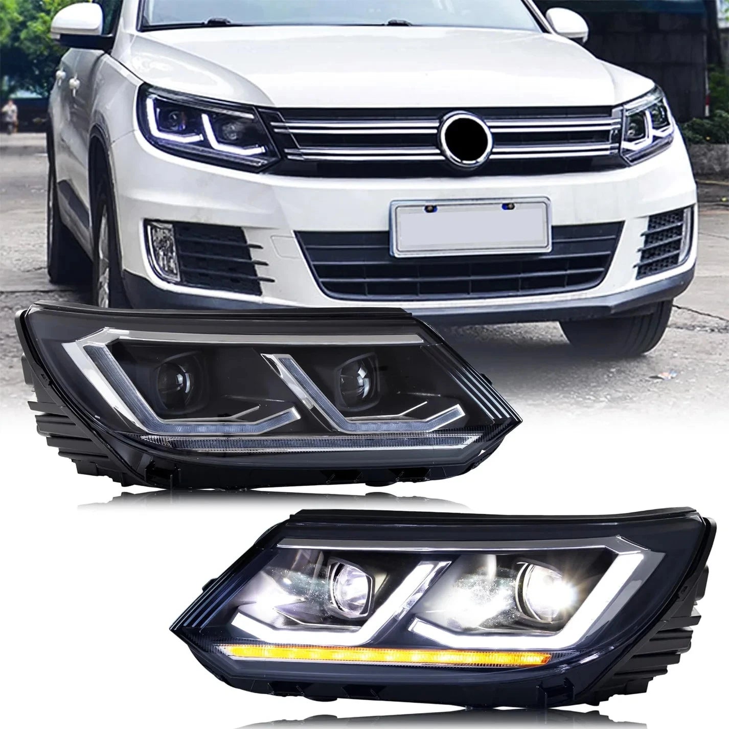 NTXGlow Start-UP Animation LED Headlights (2013-2017 Volkswagen Tiguan)