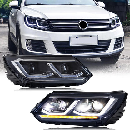 NTXGlow Start-UP Animation LED Headlights (2013-2017 Volkswagen Tiguan)