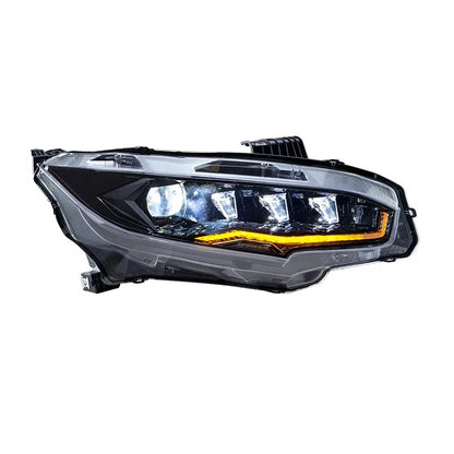 NTXGlow White LED Headlights 2016-2021 Honda Civic (without rotating)