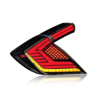 NTXGlow LED Tail Lights 2016-2021 Honda Civic Hatchback (Two Compartments)