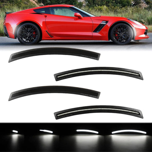 CORVETTE 14-19 FRONT/REAR DYNAMIC SMOKED LED SIDE MARKER