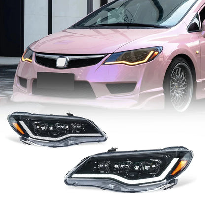 NTXGlow LED Headlights 2006-2012 Honda Civic FD1, FD2 Type-R (RHD)