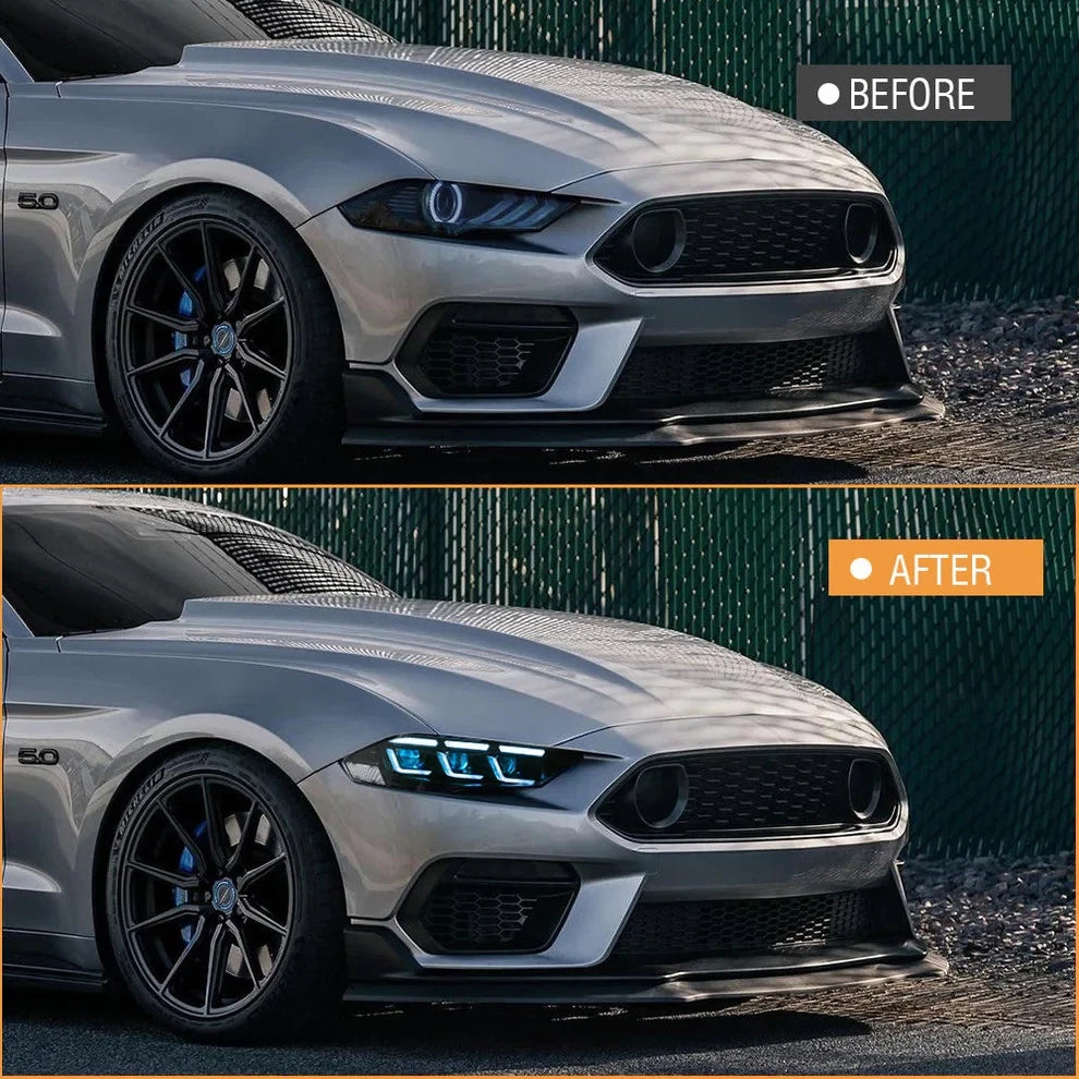 NTXGlow RGB Headlights (2018-2023 Ford Mustang S650)