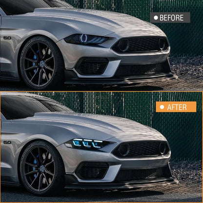 NTXGlow RGB Headlights (2018-2023 Ford Mustang S650)