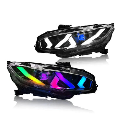 NTXGlow RGB Headlights (2016-2021 Honda Civic 10th Gen)