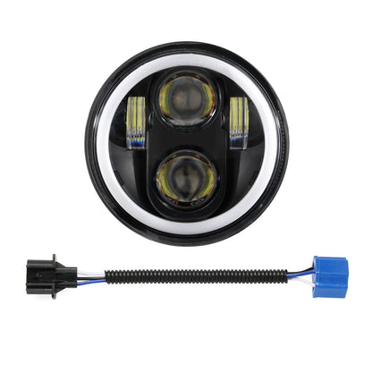 Pair Round Projector LED Halo Headlights 5 34 575