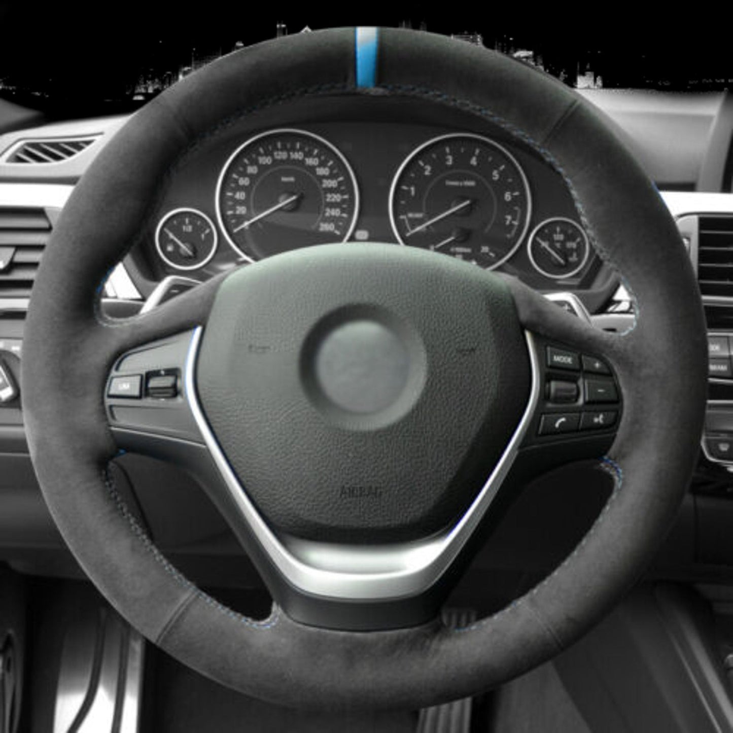 BMW F-Series Alcantara Suede Steering Wheel Cover Non-M sport DIY (Plain)