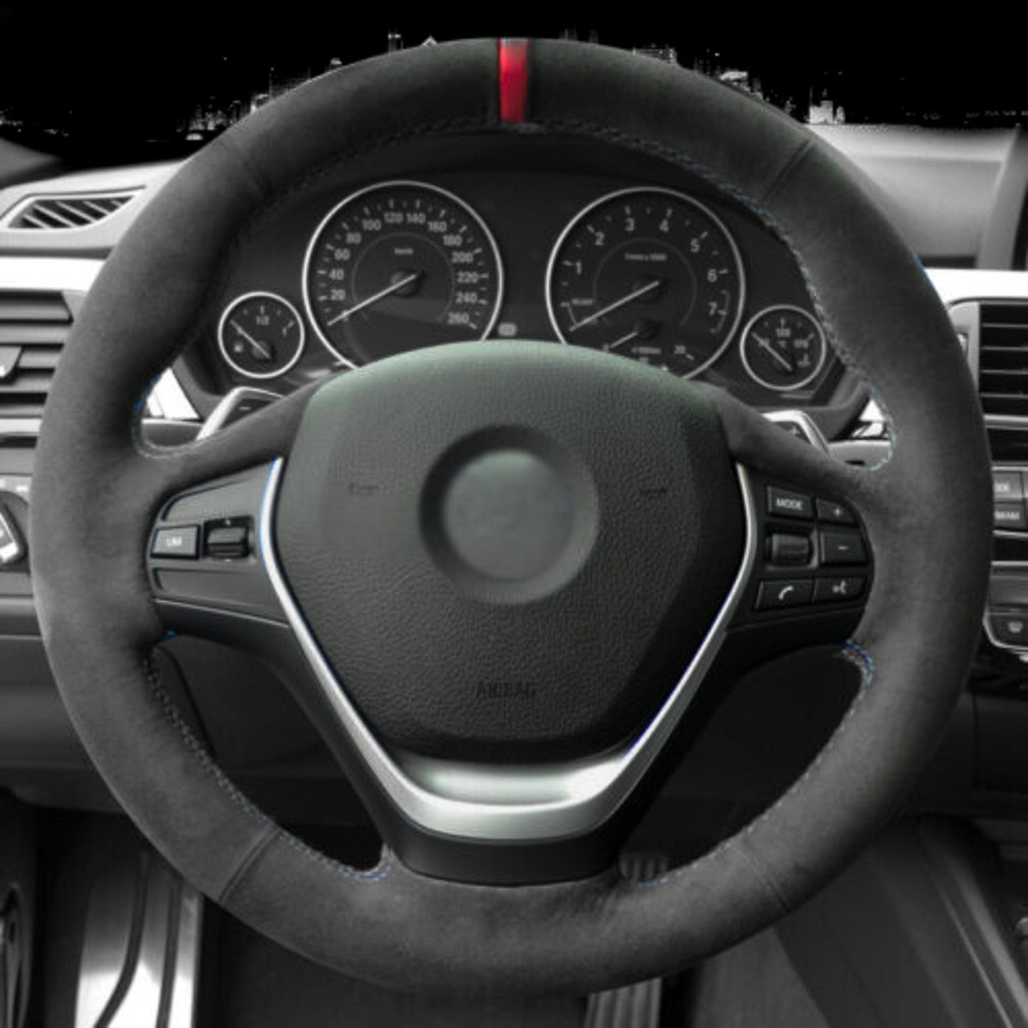 BMW F-Series Alcantara Suede Steering Wheel Cover Non-M sport DIY (Plain)
