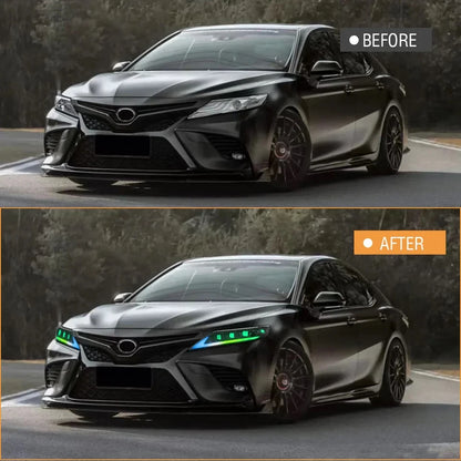 NTXGlow RGB Headlights (2018-2024 Toyota Camry LE, SE, XLE, XSE, TRD)