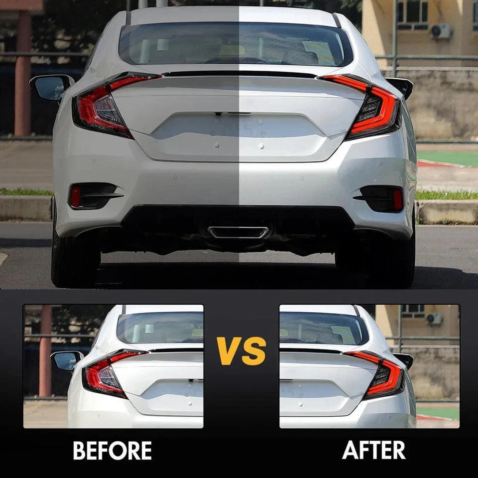 NTXGlow Crystal LED Tail Lights (2016-2021 Honda Civic 10th Gen)