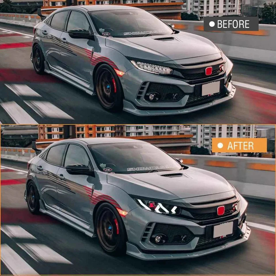 NTXGlow Demon Eye LED Headlights (2016-2021 Honda Civic 10th Gen)