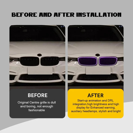 NTXGlow Modified RGB Grille Lights (2013-2018 BMW 3-Series F30, F35)