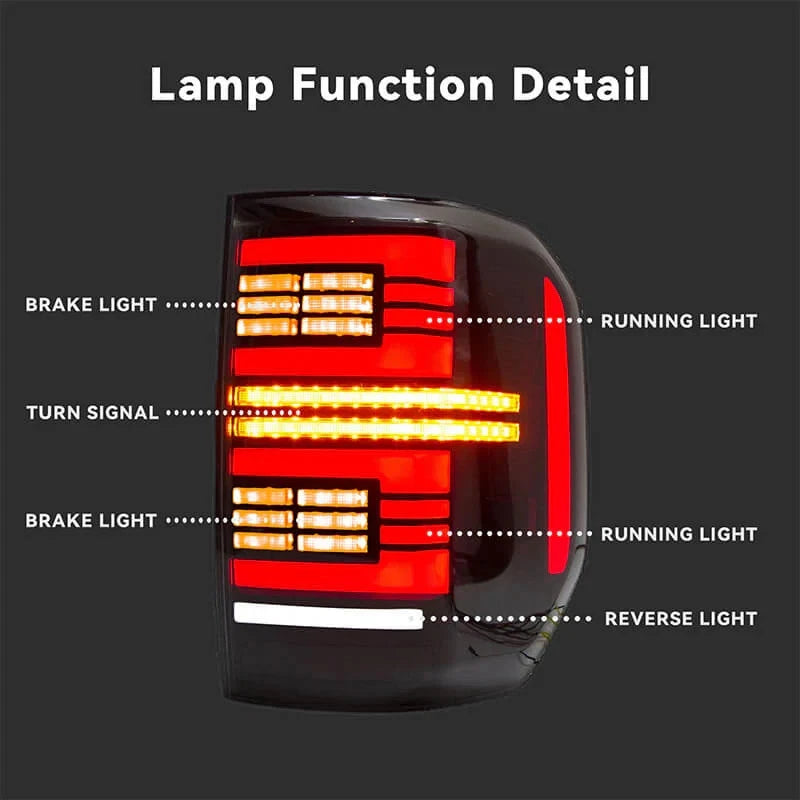 NTXGlow Smoked Red LED Tail Lights (2022+ Ford Maverick)