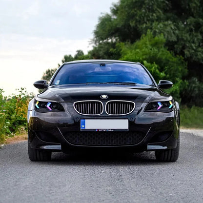NTXGlow RGB LED Headlights (2005-2010 BMW 5-Series E60, 525i, 530i, 540i)