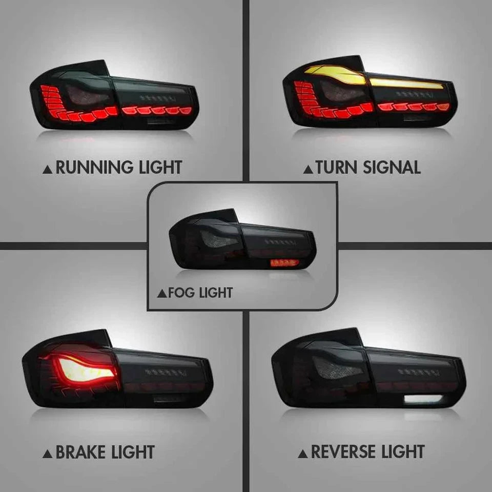 NTXGlow Red LED Tail Lights (2013-2018 BMW 3-Series F30, F35, F80)