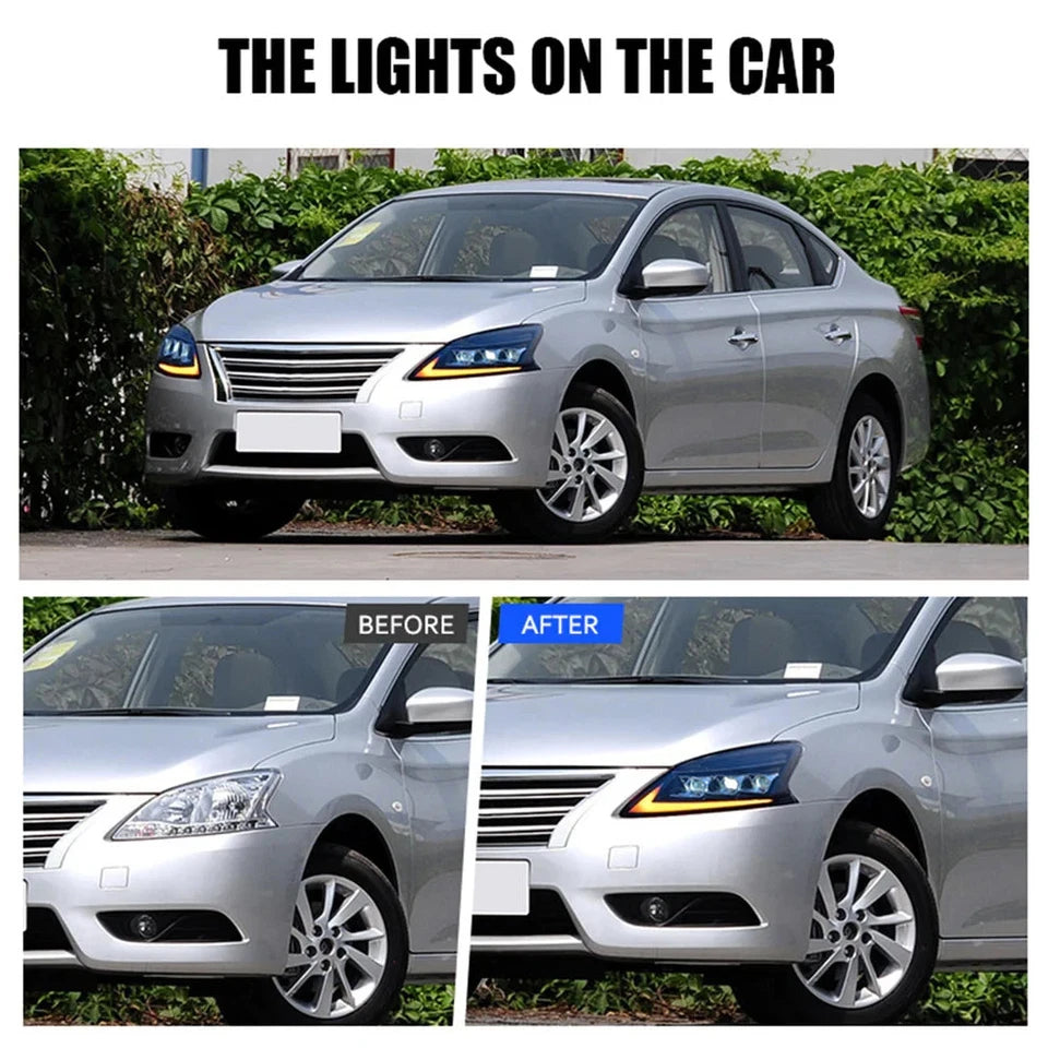NTXGlow LED Headlights 2012-2015 Nissan Sylphy (A Touch of Blue)