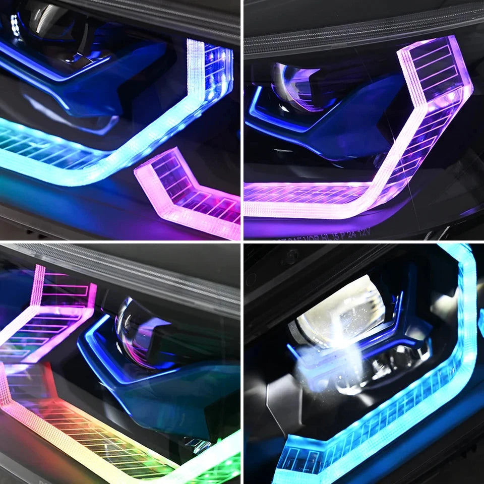 NTXGlow RGB Halogen Headlights (2009-12 BMW 3-Series E90 E91 320i 323i 325 330 335)