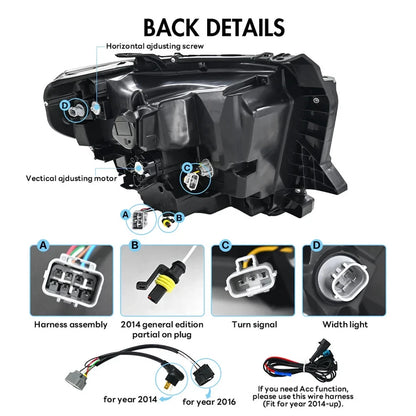 NTXGlow Projector LED Headlights (2014-2021 Toyota Tundra)