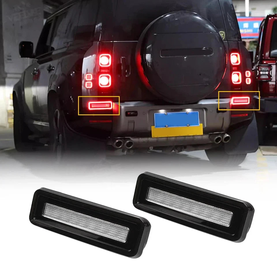 NTXGlow Smoked LED Bumper Brake Tail Lights (2020-2025 Land Rover Defender)