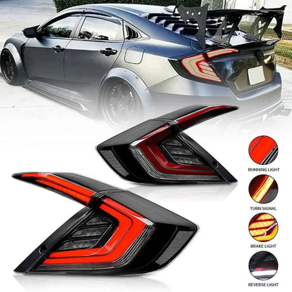 NTXGlow Crystal LED Tail Lights (2016-2021 Honda Civic 10th Gen)
