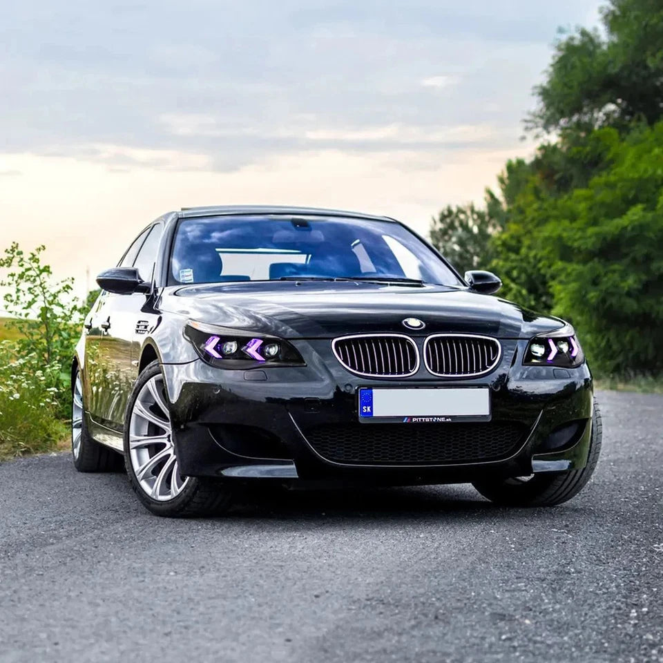 NTXGlow RGB LED Headlights (2005-2010 BMW 5-Series E60, 525i, 530i, 540i)