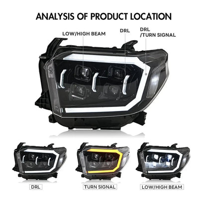 NTXGlow Projector LED Headlights (2014-2021 Toyota Tundra)