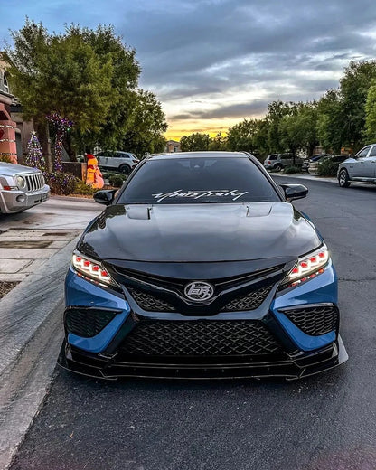 NTXGlow Red Demon Eye Headlights (2018-2024 Toyota Camry LE, SE, XLE, XSE, TRD)