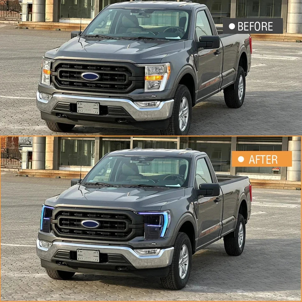 NTXGlow High-Range LED Version RGB Headlights (2021-2024 Ford F-150 P702 14th Gen)