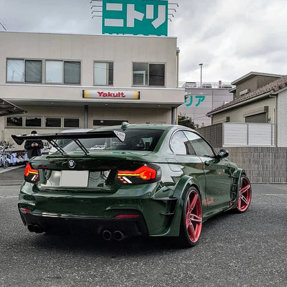 NTXGlow Smoke Red LED GTS Tail Lights (2014-2021 BMW 2-Series F22, F23, F87 M2)