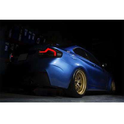 NTXGlow Smoke Red LED GTS Tail Lights (2014-2021 BMW 2-Series F22, F23, F87 M2)