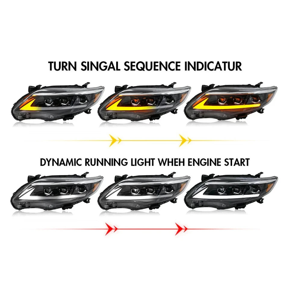 NTXGlow LED Headlights (2011-2013 Toyota Corolla)