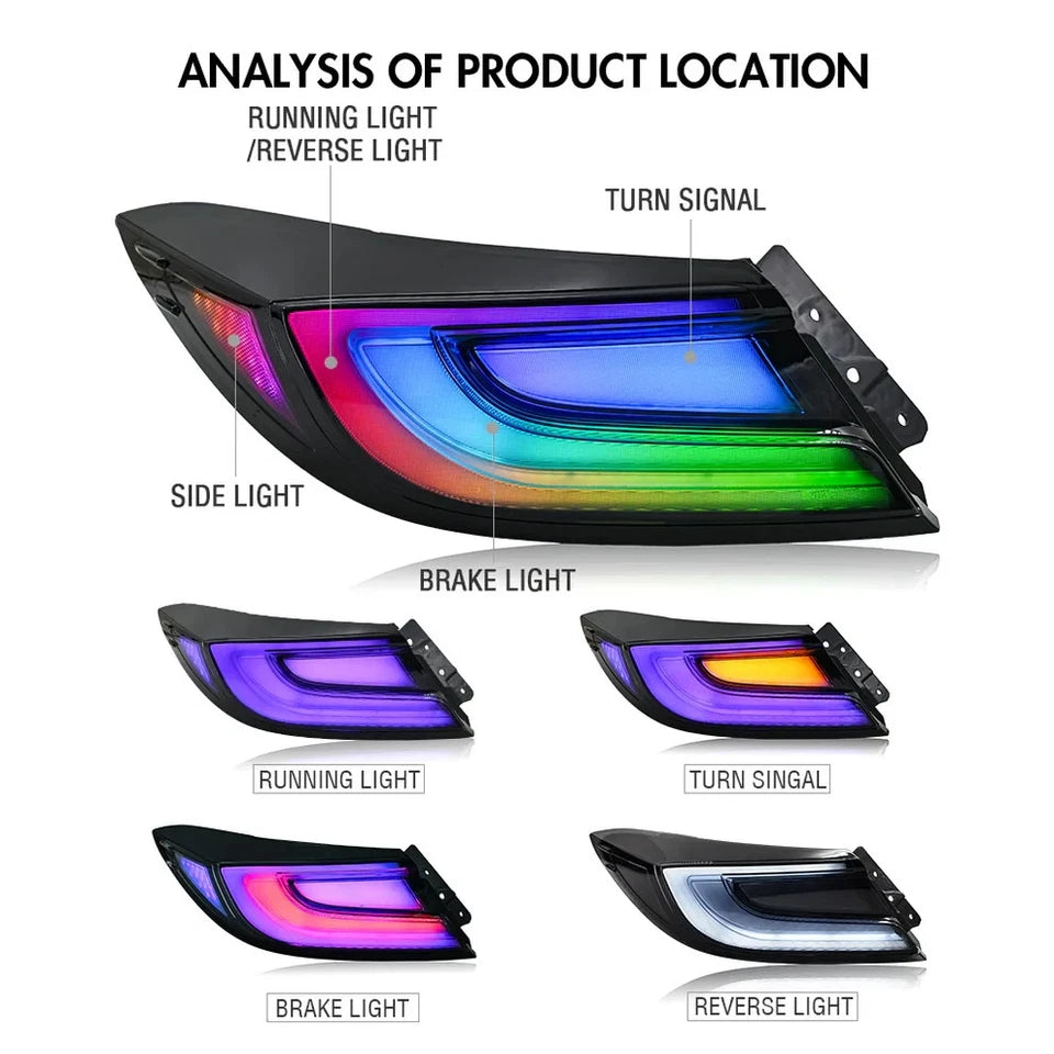 NTXGlow RGB LED Tail Lights (2021-25 Toyota GR86 & Subaru BRZ)