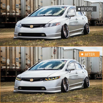 NTXGlow LED Headlights (2006-2011 Honda Civic 4DR 8th Gen Sedan)