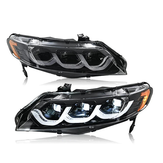 NTXGlow LED Headlights (2006-2011 Honda Civic 4DR 8th Gen Sedan)