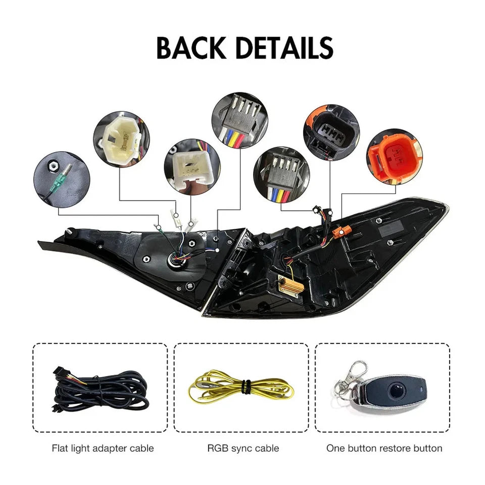 NTXGlow Dynamic RGB LED Tail Lights (2022-2025 Honda Civic 11th Gen)