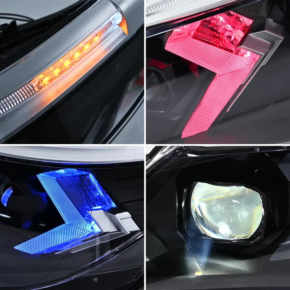 NTXGlow RGB LED Headlights (2005-2010 BMW 5-Series E60, 525i, 530i, 540i)