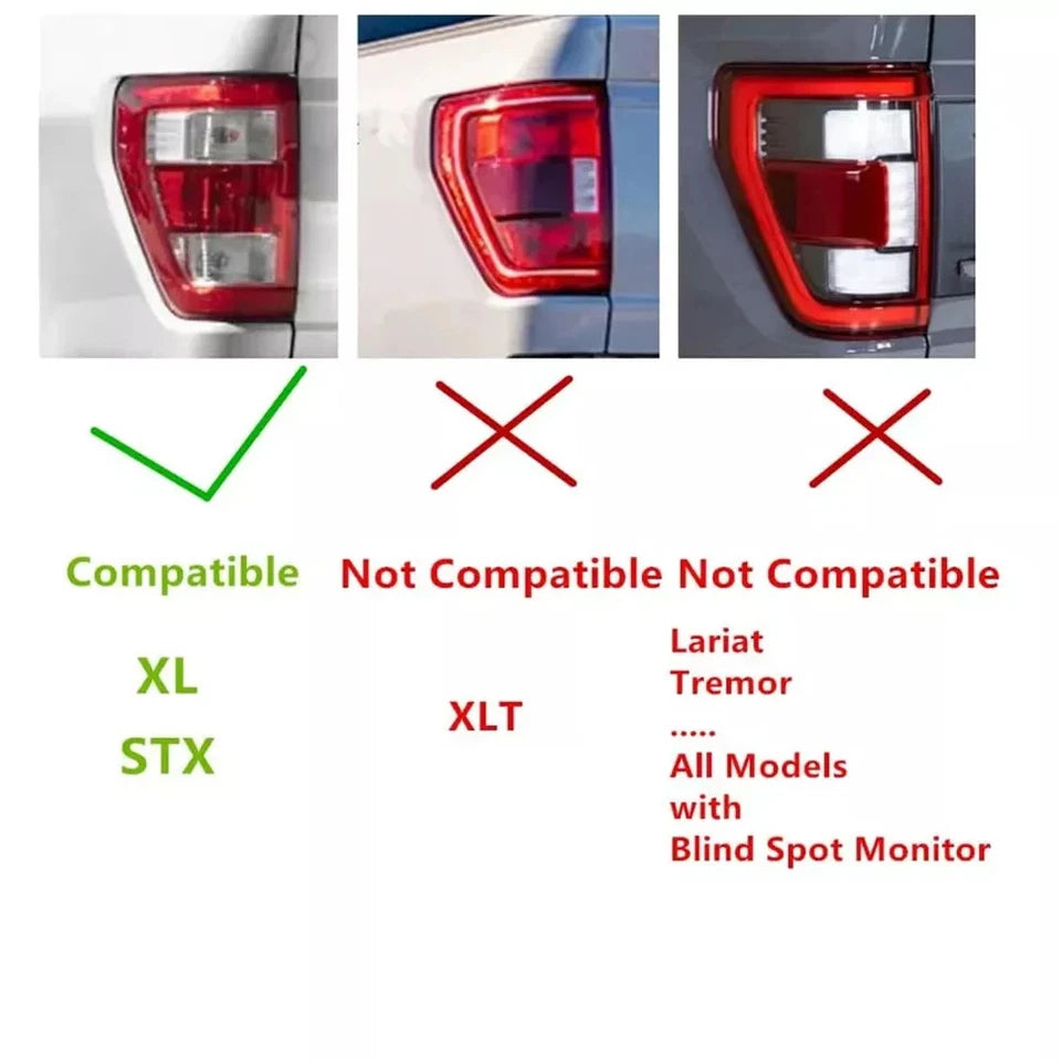 NTXGlow LED Tail Lights (2021-2024 Ford F-150 XL, STX)