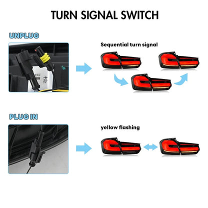 NTXGlow Smoke White LED Tail Lights (2013-2018 BMW 3-Series F30)