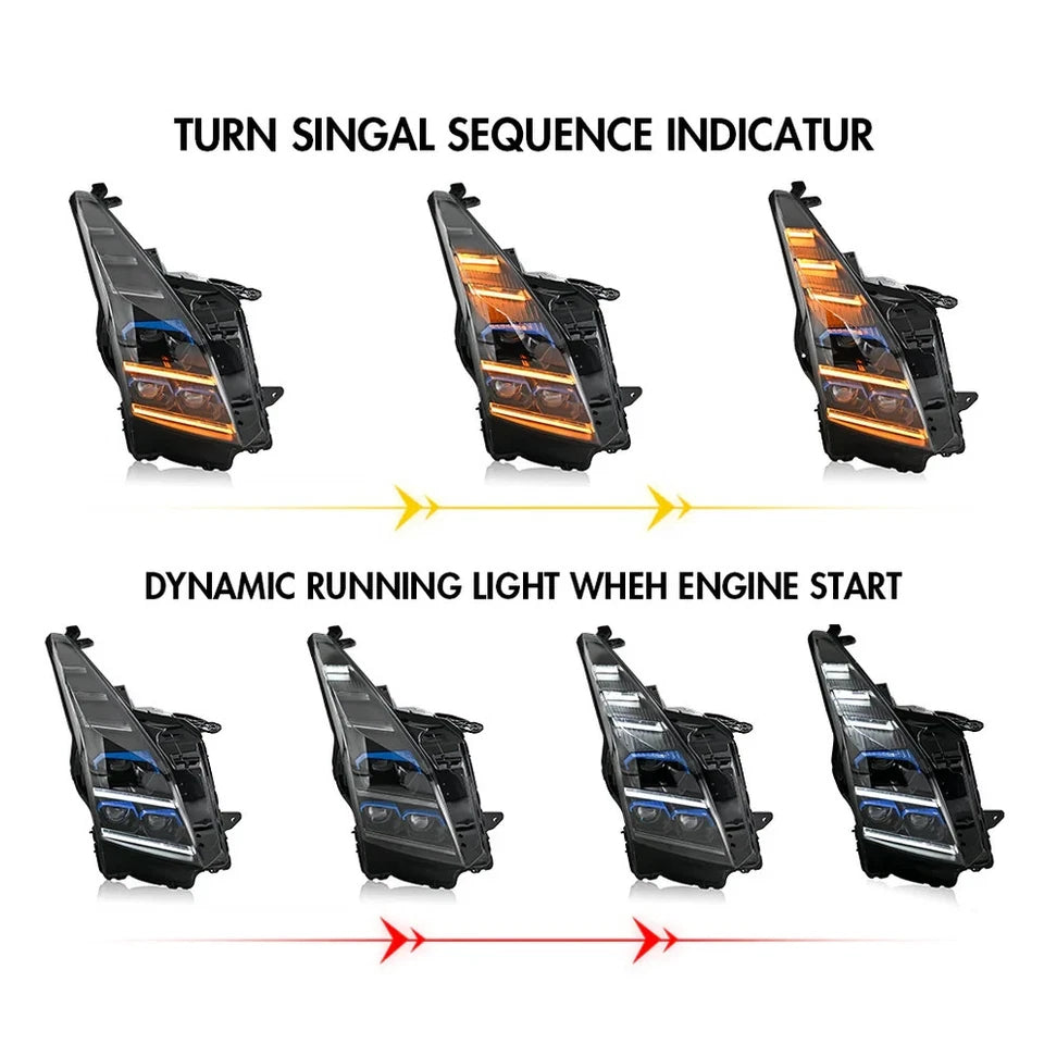 NTXGlow LED Headlights (2013-2019 Cadillac ATS, ATS-L)