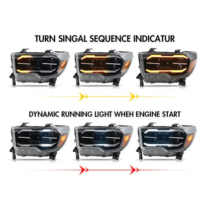 NTXGlow Projector LED Headlights (2007-2013 Toyota Tundra)