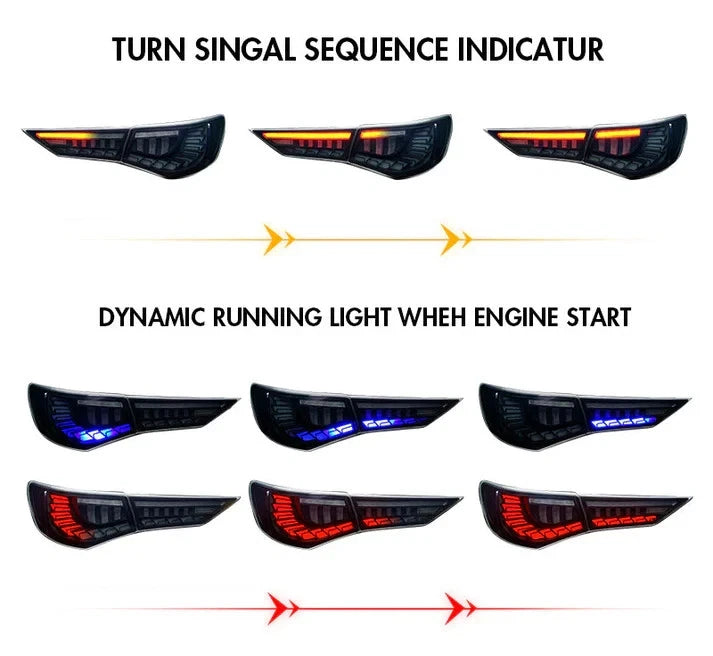 NTXGlow Red LED Tail Lights (2019-2021 Nissan Sylphy Sentra Pulsar)