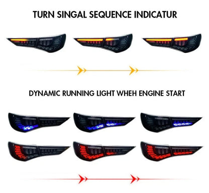 NTXGlow Red LED Tail Lights (2019-2021 Nissan Sylphy Sentra Pulsar)