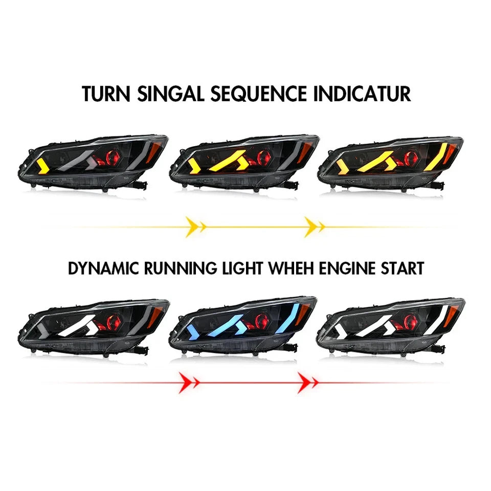 NTXGlow Demon Eye LED Headlights (2016-2017 Honda Accord Sedan)