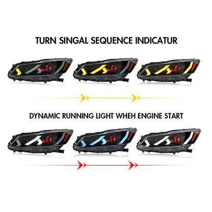 NTXGlow Demon Eye LED Headlights (2016-2017 Honda Accord Sedan)