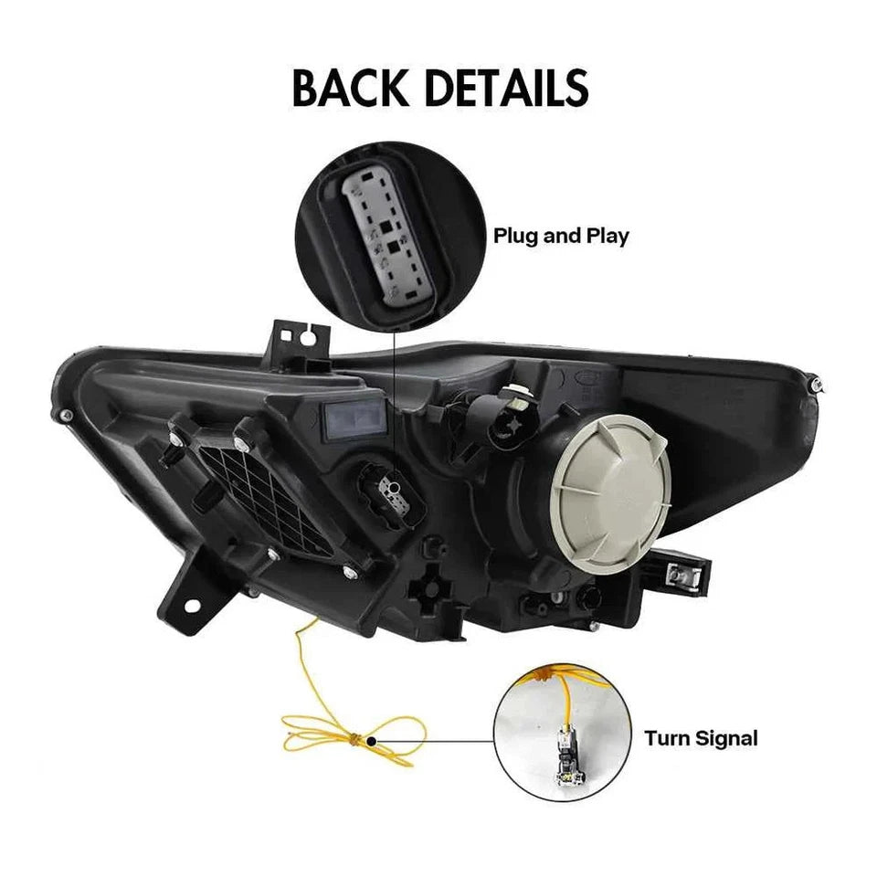 NTXGlow Carbon Fiber LED Headlights (2015-2017 Ford Mustang S550)