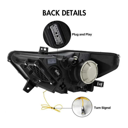 NTXGlow Carbon Fiber LED Headlights (2015-2017 Ford Mustang S550)