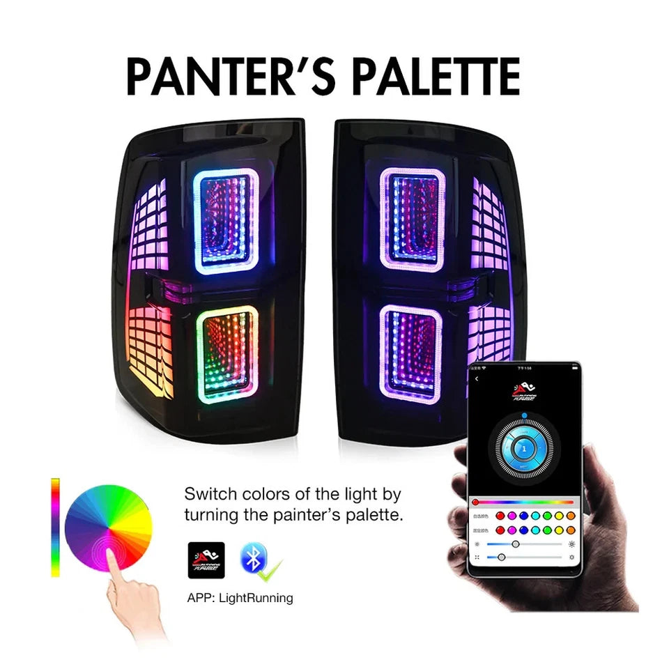 NTXGlow RGB LED Tail Lights (2009-18 Dodge RAM 1500 & 2013-18 RAM 2500)